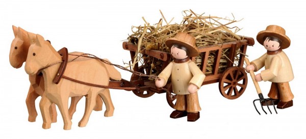 Horse team harvest hay set (4) by Romy Thiel