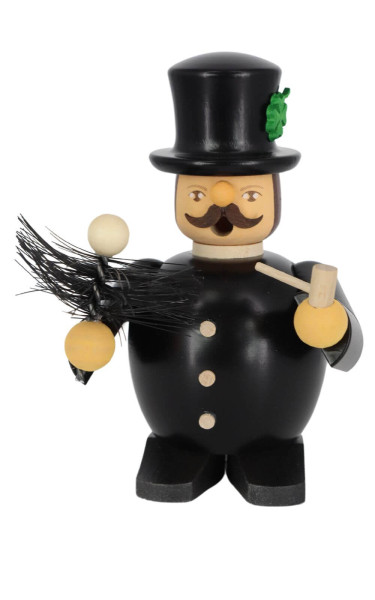 Smoking man chimney sweep, 11 cm, colored by Müller Kleinkunst_1