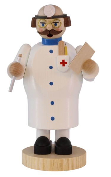 Smoking man doctor, 14 cm by Richard Glässer