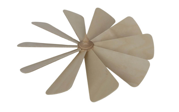 Universal Ersatz-Flügelrad für Weihnachtspyramiden, Nadelstärke 2 mm, 26,5 cm von SEIFFEN.COM
