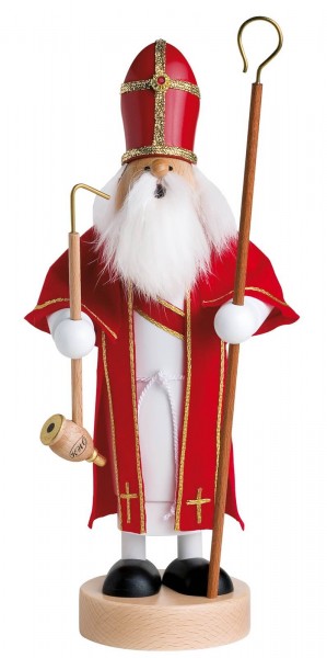 Smoking man Saint St. Nikolaus, 29 cm from KWO