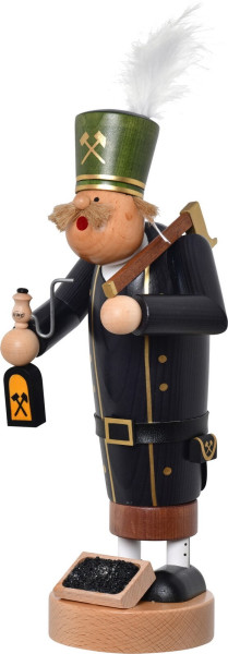 Smoking man miner, 30 cm, colored by KWO