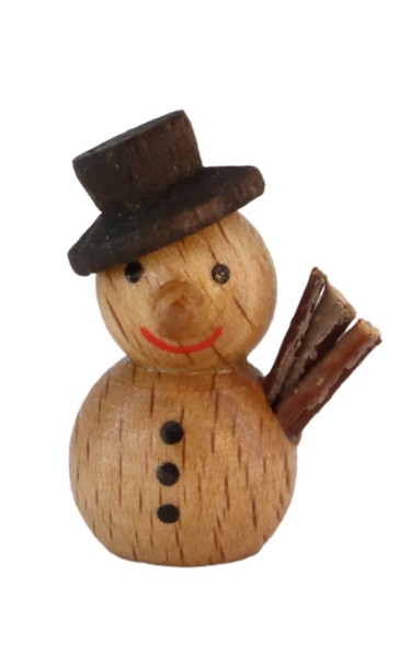 Miniature snowman, 3 cm, nature by SEIFFEN.COM_1