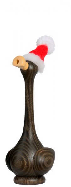 Smoking man Christmas duck Gustav in the color, 17 cm by KWO