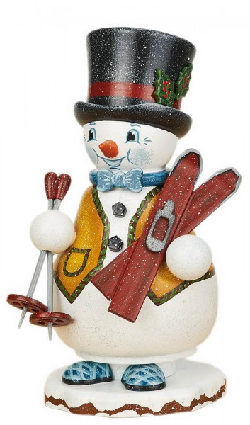 Räuchermännchen Wichtel - Schneemann Skilehrer von Hubrig Volkskunst